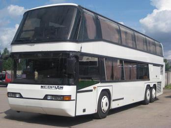 Autobusu parks Rīga Divstāvu Neoplan